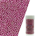 Edible Silver Pink Pearl Sugar Sprinkles Candy 4mm Mini Pearls Cake Decorations Cupcake Toppers Cookie Decorating Perfect for Wedding Party Valentine Halloween Christmas Supplies 3OZ