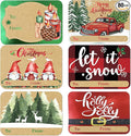 80-Count Foil Kraft Christmas Tags Sticker，8 Jumbo Designs - Xmas to from Christmas Stickers Name Tags Write On Labels - Holiday Present Label…