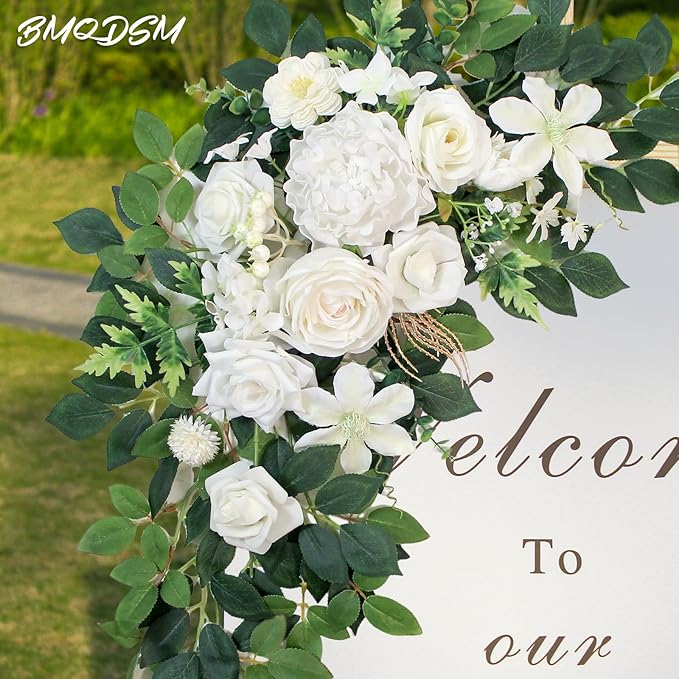Pack of 2 Faux Flowers,Wedding Arch Flowers,Wisteria Hanging Flowers,Flower Garland Be Suited to Aisle Decorations for Wedding Ceremony,Wedding Arches for Ceremony