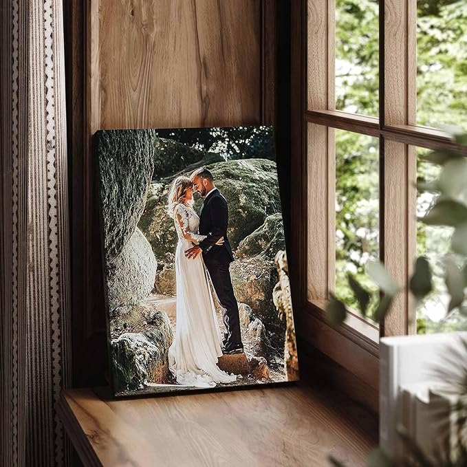 Personalized Custom Canvas Prints: Photo On Canvas (Framed Canvas, 12x12) Transform Your Photos into Stunning Framed Wall Art Digitally Printed Photo To Canvas Ideal for Home Decor