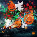 Halloween Lights Projector, Halloween Decorations Lighting Projector, with Timer Led Pumpkin Ghost Demon Light, for Holiday Party Garden Patio Yard Outdoor Indoor Landscape Decor