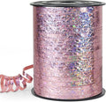 Pink Curling Ribbon - 500 Yard Shiny Metallic Curly Gift Ribbon for Wrapping & Floristry