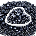 Edible Black Pearl Sugar Sprinkles, Black Pearl Sprinkles for Cake Decorating, 180g/6.35oz, Cupcake Toppers, Cake Decorations, Ice Cream, Wedding Party Halloween Supplies