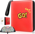 1080-Card Binder – 9-Pocket Trading Card Album with 60 Removable Double-Sided Pages, Water-Resistant PU Leather Zipper Case with Wrist Strap, Fits MTG & Sports Cards – Collector Gift Organizer