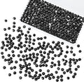 500Pcs 6mm Crystal Glass Beads for Jewelry Making Beads for Bracelets Necklace Pendants Making Supplies(Black)