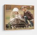 Personalized Custom Canvas Prints: Photo On Canvas (Light Brown, 24X36) Transform Your Photos into Stunning Framed Wall Art Digitally Printed Photo To Canvas Ideal for Home Decor, Gifts Keepsakes.
