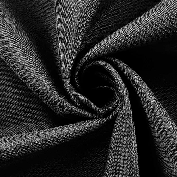 Efavormart 90" Black Wholesale Linens Polyester Square Linen Tablecloth for Kitchen Dining Catering Wedding Birthday Party Events