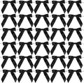 AIMUDI Black Bows 2.5" Satin Bows for Gift Wrapping Twist Tie Bows for Crafts Pre-Tied Black Satin Ribbon Bows Small Gift Bows for Treat Bags Party Favors Wedding Decorations - 50 Counts