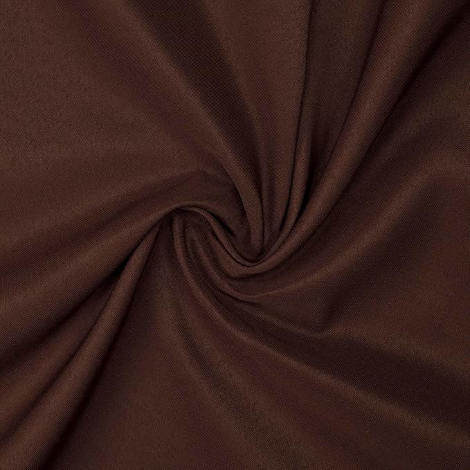 Gee Di Moda Square Tablecloth - 70 x 70 Inch Chocolate Table Cloth for Medium Square or Round Tables - Heavy Duty Washable Fabric - for Buffet Table, Holiday Party, Dinner, Wedding & Baby Shower