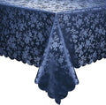 Smiry Rectangle Table Cloth, Waterproof Heavy Duty Vinyl Tablecloths, Wipeable Washable Table Cover for Kitchen and Dining Room (Navy Blue, 54" X 78")