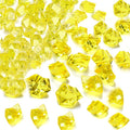 Fake Ice Cubes Fake Ice Rocks 1000PCS Acrylic Gems Gold Fake Crushed Ice Cubes Vase Fillers Centerpiece for Photography Accessories Props Decoration for Wedding Vase Fillers Party Table Scatter