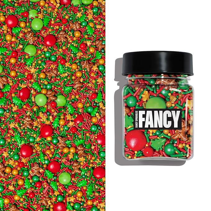 Fancy Sprinkles Holladaze Sprinkles Dessert Decorating, For Ice Cream, Cookies, Cakes and Cupcakes (0.25c)