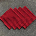 SASTYBALE Cloth Napkins Square 20 x 20 Inch Set of 4, Washable Reusable Jacquard Damask Christmas Table Napkins for Xmas, Holiday, Winter, Party, Wedding, Everyday, Red (4 Pieces/Packs)