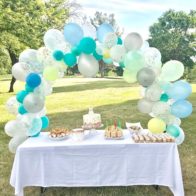 Balloon Clips(120 pcs), Tinabless Balloon Connectors for Decor Balloons Arch, Balloons Column Stand and Flowers - Birthday, Wedding, Baby Shower Party Decorations