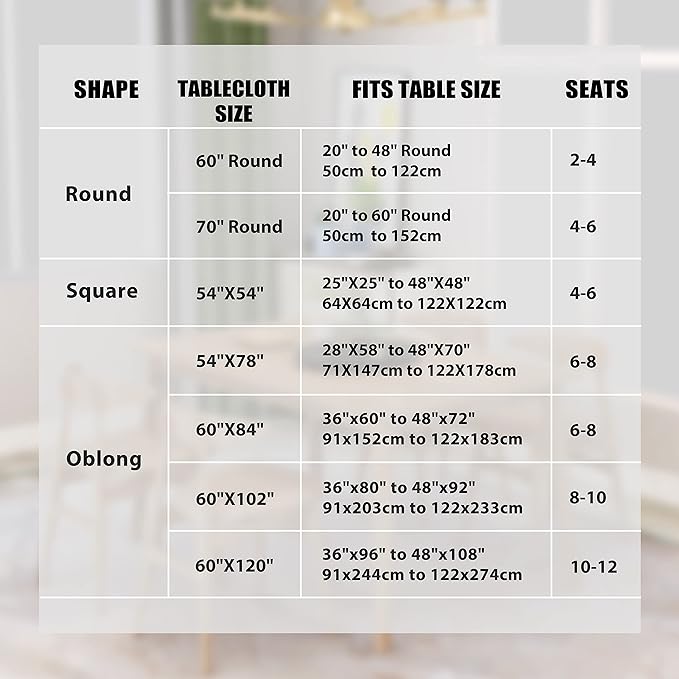 sancua 2 Pack Beige Tablecloth 60 x 102 Inch, Rectangle 6 Feet Table Cloth - Stain and Wrinkle Resistant Washable Polyester Table Cover for Dining Tables, Buffet Parties and Camping