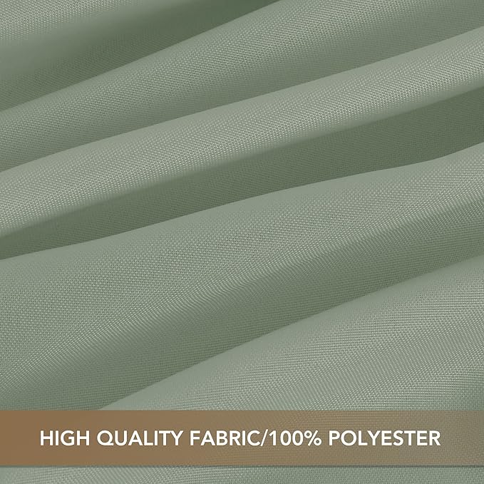 sancua Small Square Tablecloths 36x36 Inch - Sage Green Table Cloth for Square or Round Tables, Washable Polyester Fabric Table Cover for Nightstand End Bedside Tables