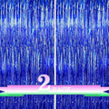 Blue Foil Fringe Backdrop Curtains,2 Pack Tinsel Streamers Birthday Party Decorations,blue Fringe Backdrop for ocean themed Birthday,Graduation,Astronaut,Gender Reveal,Boss Baby,Father's Day,3.3x6.6ft