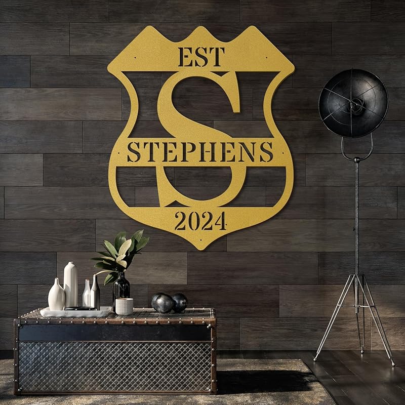 Custom Metal Signs Metal Name Sign Metal Wall Art Split Letter Monogram Wall Decor Metal Wall Art Last Name Sign Family Name Sign Personalized Wedding Gift Fire Pit Sign Outdoor Decor Cabin Sign