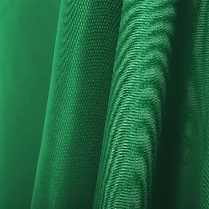 Ascoza 2pack 90x156 Inch Emerald Rectangular Tablecloth 8 Feet Table Cloth in Polyester Fabric for Wedding/Banquet/Restaurant/Parties