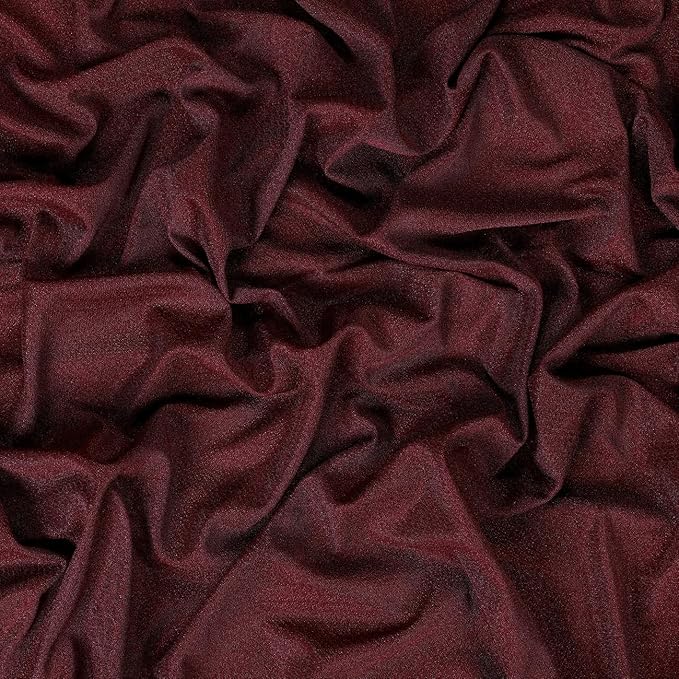 VDS Pack of 1 Panel (30 Inch X 20 Feet) Wedding Arch Draping Fabric Sheer Chiffon Fabric Drapery for Wedding Ceremony Reception Swag Backdrop Canopy Chuppah ARBO Altars Decoration (Burgundy)
