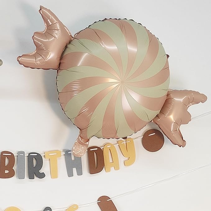 Matte 4D Sweet Candy Balloons Round Candy Foil Balloons for Kids Birthday Baby shower Wedding Christmas Theme Party Gift Decoration Supplies 2