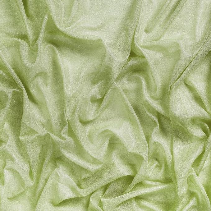 VDS Pack of 1 Panel (30 Inch X 20 Feet) Wedding Arch Draping Fabric Sheer Chiffon Fabric Drapery for Wedding Ceremony Reception Swag Backdrop Canopy Chuppah ARBO Altars Decoration (Sage Green)