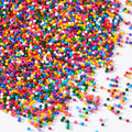 Rainbow Nonpareils Sprinkles, 4.23oz Nonpareils, Edible Rainbow Sprinkles for Cake Decorating, Cookies, Cupcakes, Macarons, Donuts and Ice Cream Topping(120g)