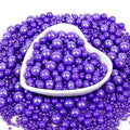 Edible Purple Pearl Sprinkles, Pearl Sugar Sprinkles, Edible Pearls for Cake Decorating, Cupcake Toppers, 180g/6.35oz, Mix Size, Cookie Decoration, Wedding Party Halloween Supplies