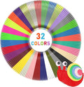 FIROS PLA 3D Pen Filament Refills Pack, 32 Colors 3D Pen PLA Filament, Each Color 16.4 ft,3D Printing Pen PLA Filament, Compatible with SCRIB3D MYNT3D 3D Pen, Not Suitable for 3Doodler