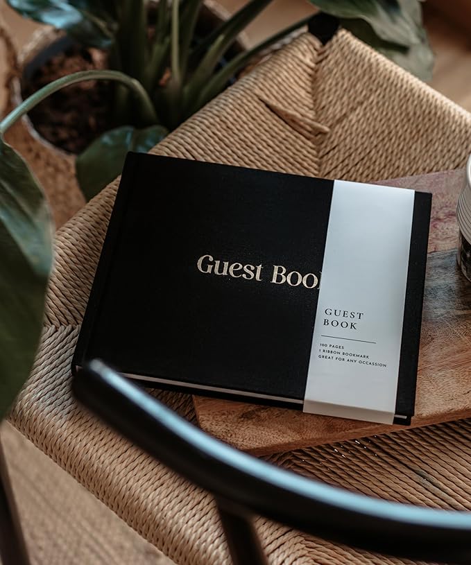 Lamare 2025 Graduation Guest Book – Elegant Guest Book for Party, Graduation, Baby Shower Guest Book & Polaroid Guest Book for Wedding