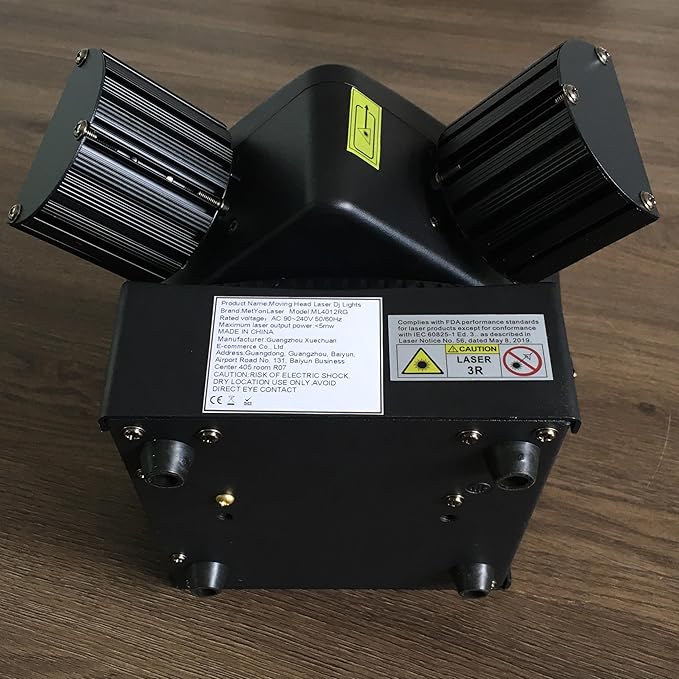 Moving Head Stage Light, LED DJ Lights with DMX512 Controller, Sound Activation, 4pcs 12W RGBW LED Beads,Dimmer Strobe Effect