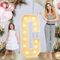 4ft Marquee for Letters C, Large Light up Letters, Multifunctional Large Marquee for Letters 4 Feet Tall for Party Decorations, Letter Balloons, Wedding Decor, Proposal Decorations (Letters C)