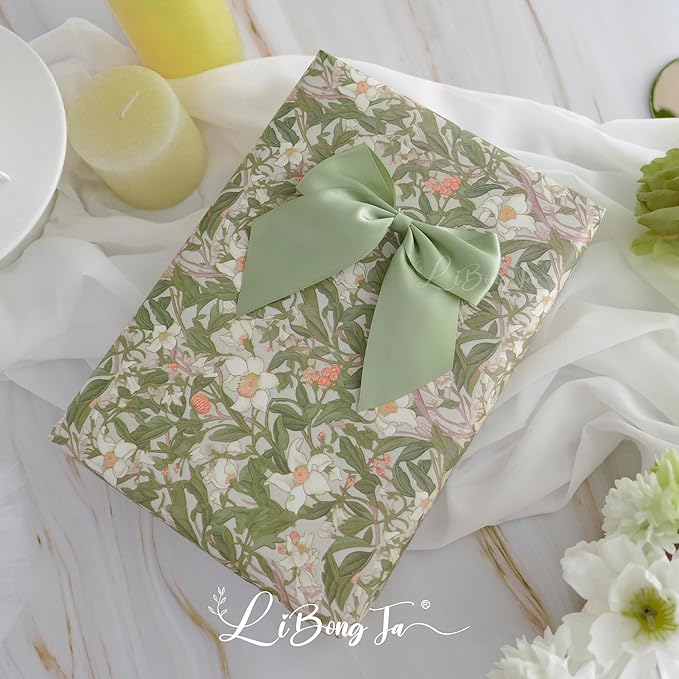 5'' Sage Green Bow Party Decorations Satin Bows, Twist Tie Bows for Treat Bags, Cake Pops, Pre-tied Bow Premade Ribbon Bows for Crafts, Holiday Bows for Gift Wrapping, Wedding Decor-24 Counts