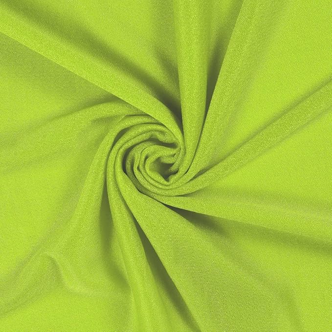 VDS Pack of 1 Panel (30 Inch X 20 Feet) Wedding Arch Draping Fabric Sheer Chiffon Fabric Drapery for Wedding Ceremony Reception Swag Backdrop Canopy Chuppah ARBO Altars Decoration (Parrot Green)