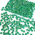 220Pcs 10mm Crystal Glass Beads for Jewelry Making Beads for Bracelets Necklace Pendants Making Supplies(Malachite Green)