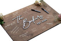 Personalized Last Name Guest Book, Unique Guest Book Sign, Custom Alternative Guest Book, Wooden Guest Book, Wedding Ceremony Guestbook Sign (Design 1)