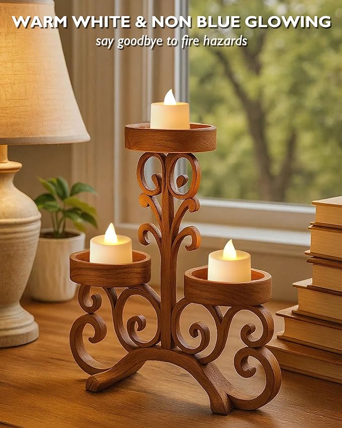 Amagic 100 Pack LED Tea lights, Flameless Votive Candles, Lasting Electric Fake Small Candles, Battery Operated Tealights Candles for Halloween, Christmas, Home Decor, Wedding, Party, Festival (White)