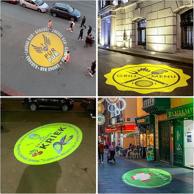 𝐆𝐨𝐛𝐨 𝐩𝐫𝐨𝐣𝐞𝐜𝐭𝐨𝐫 Custom Logo Lens for Bar and Company Business Outside 𝐢𝐩𝟔𝟕 Waterproof led Lights Images to Advertising and Weddding 100watt