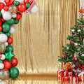 Juya Delight Gold Sequin Photography Backdrop Curtain Glitter Backdrop Curtain for Wedding Party Decoration Festival Ceremony 6ft x 8ft Gold