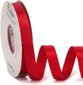 Ribbli Double Faced Red Satin Ribbon,1/2” x Continuous 25 Yards,Use for Bows Bouquet,Gift Wrapping,Floral Arrangement