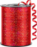 500 Yards Metallic Red Curling Ribbon-Balloon String-Balloon Ribbon Glitter Shiny Roll for Party Decoration, Gift Wrapping, Art Crafts