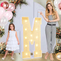 4ft Marquee Light Up Letters M, Marry Me, Large, Yellow, Plastic, 4 Feet Tall for Party Decorations (Letters M)