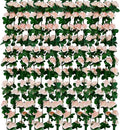 12 PCS 98.4 FT Artificial Flower Garland Rose Garland for Wedding Room Decor（12,Light Pink）