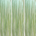 3 Pack 3.3 x 8.2 ft Sage Green Foil Fringe Backdrop Curtains, Tinsel Streamers Party Decorations, Door Shimmer for Baby Shower, Birthday, Martini Party Decorations