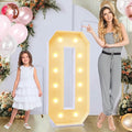 4ft Marquee Letters O, Large Light Up Letters, Will You Marry Me Sign, 4 Feet Tall for Party Decorations, Wedding Decor, Marry Me Decorations