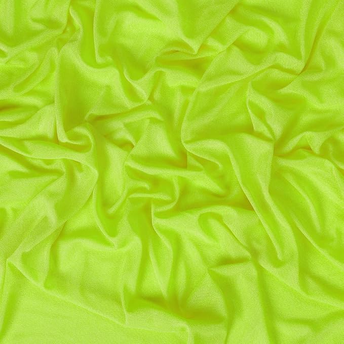 VDS Pack of 2 Panel (30 Inch X 30 Feet) Wedding Arch Draping Fabric Sheer Chiffon Fabric Drapery for Wedding Ceremony Reception Swag Backdrop Canopy Chuppah ARBO Altars Decoration (Parrot Green)