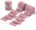 DORIS HOME Mauve Chiffon Ribbon for Flower Bouquet, 2" x21Yd Fabric Ribbon for Gift Wrapping, Handmade Frayed Ribbon for Wedding/Christmas Decorations