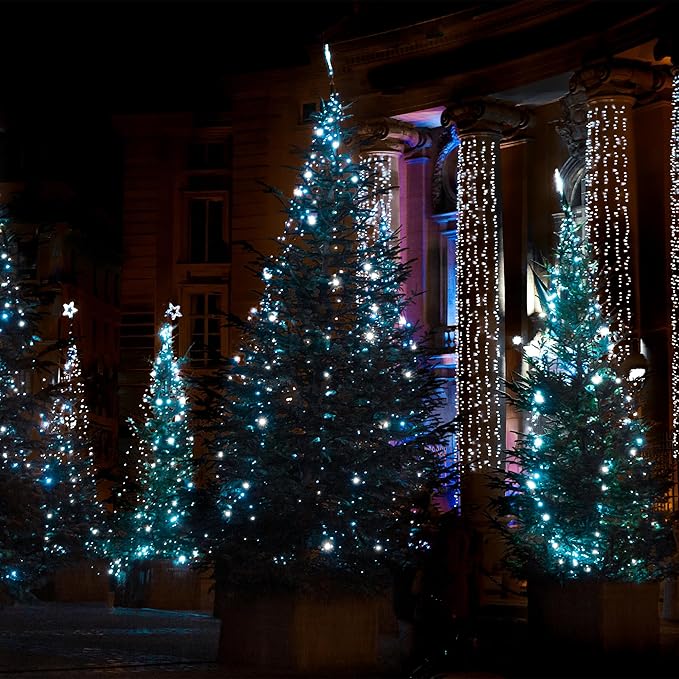100 LED Christmas String Lights, 39FT Indoor Lights Plug-in with 8 Modes & Timer & Memory Function, Waterproof Christmas Lights Outdoor for Holiday Party Christmas Tree Decor