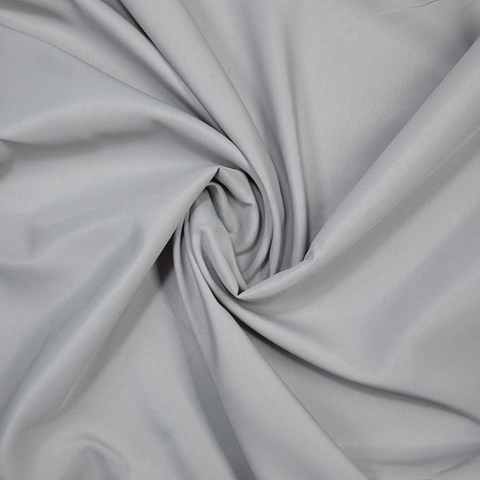 Gee Di Moda Square Tablecloth - 52 x 52 Inch Silver Table Cloth for Small Square or Round Tables - Heavy Duty Washable Fabric - for Buffet Table, Holiday Party, Dinner, Wedding & Baby Shower