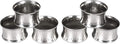 Everyday Metal Napkin Rings for Wedding Receptions, Dinners Parties, Family Gatherings, Everyday Use - Hand Made by Skilled artisans, Hammered Silver, Set of 6